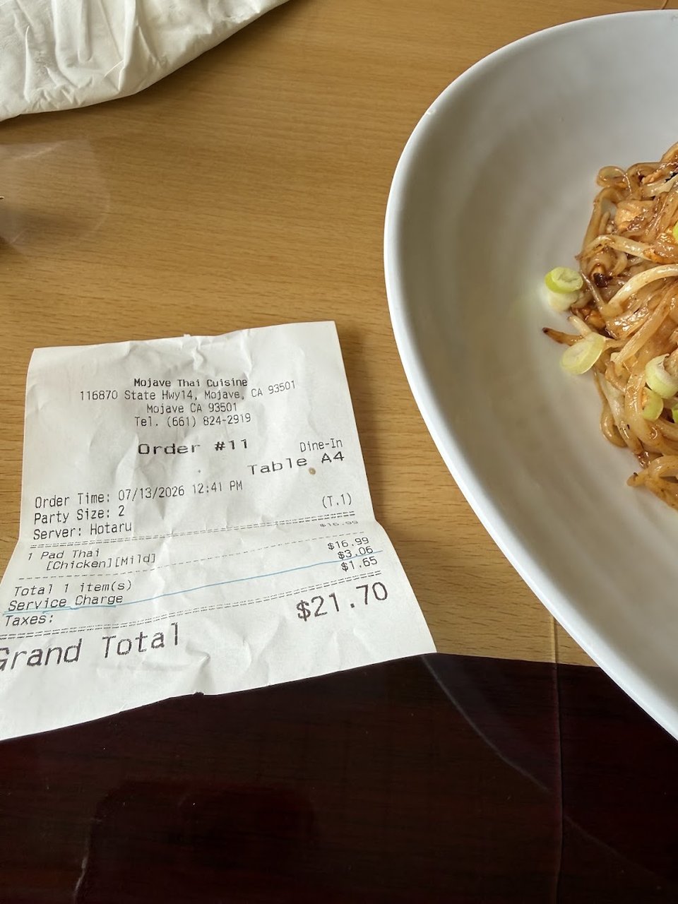 Chicken Pad Thai